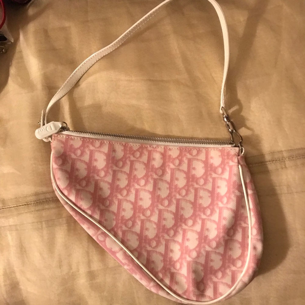 Pink dior purse